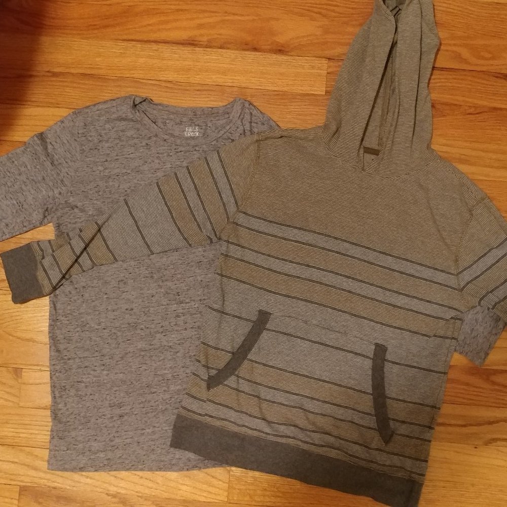 2 Used Boys Size 8-10 Long Sleeved Shirts